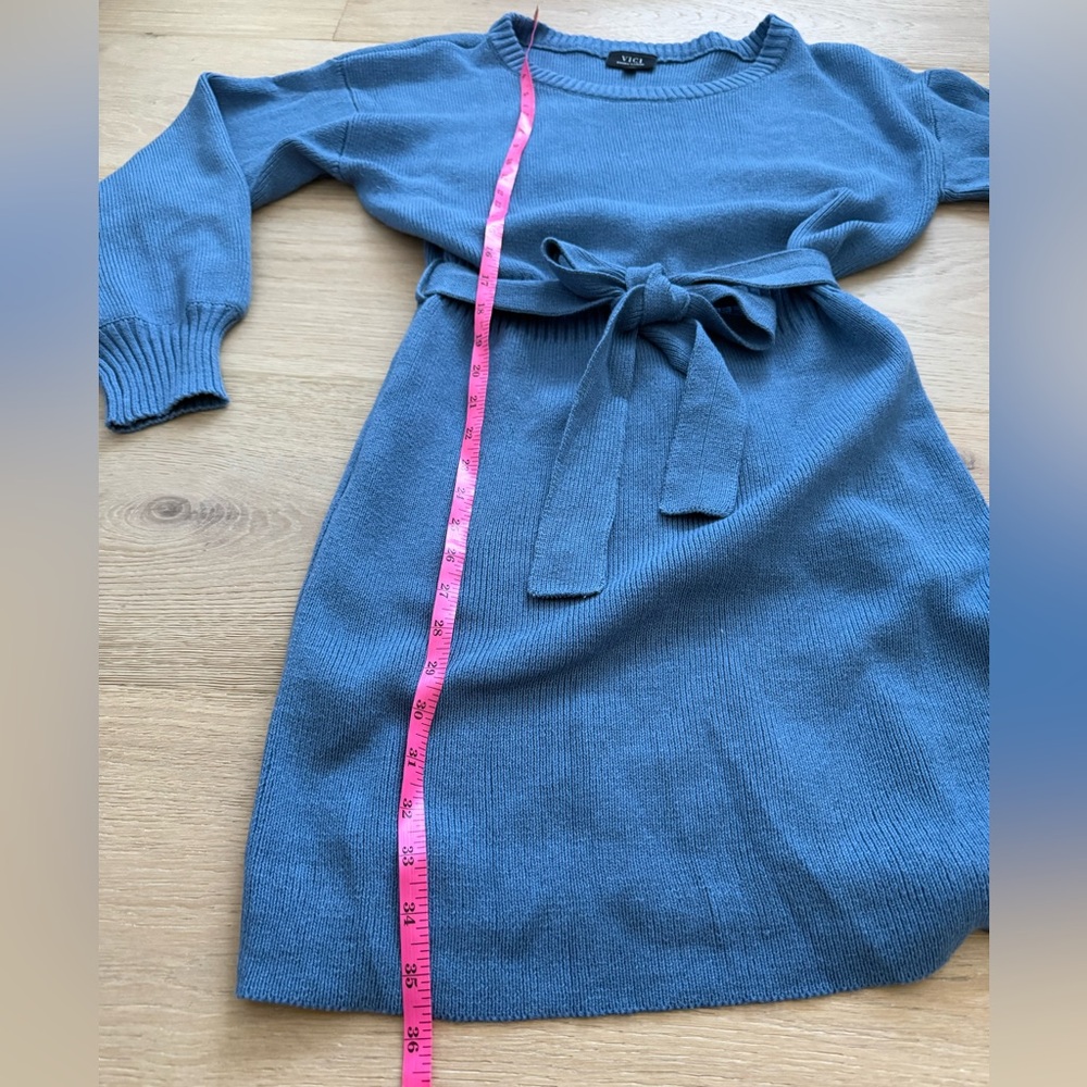 VICI Lorene Tie Waist Mini Sweater Dress - Picture 6 of 9